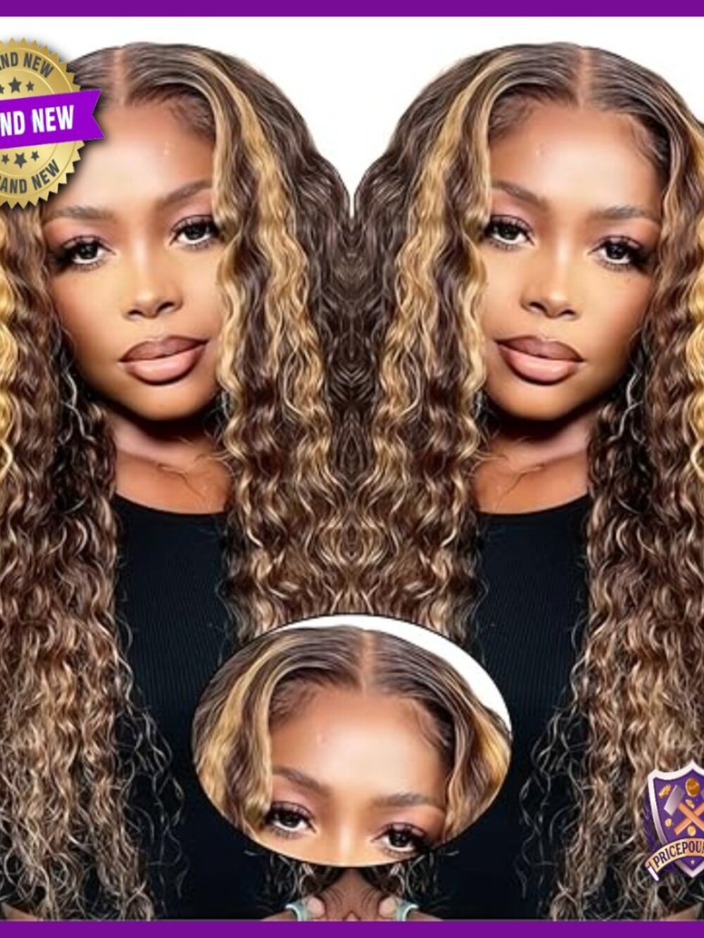 20 Inch Human Hair Deep Wave Wig Glueless Pre Plucked Natural Hairline